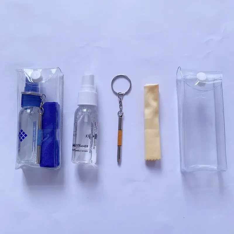 sunglasses liquid cleaner MSDS  accept LOGO Print eyeglass lens cleaner spray PVC set kit with screwdriver spray lens cleaner