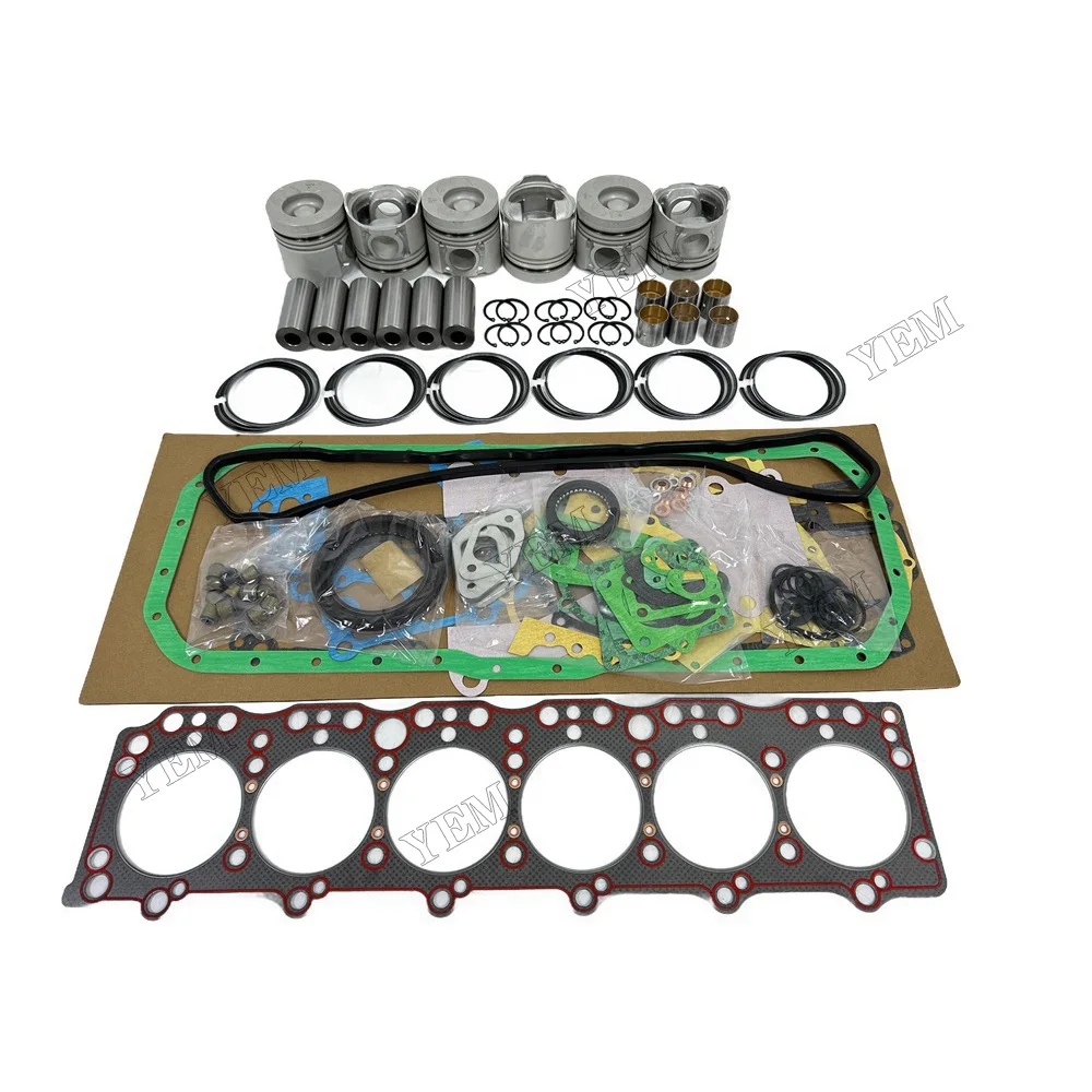 Replacement Rebuild Kit With Cylinder Gaskets Piston Rings Suitable for Doosan / for Develon DB58 High Quality Engine Parts 5