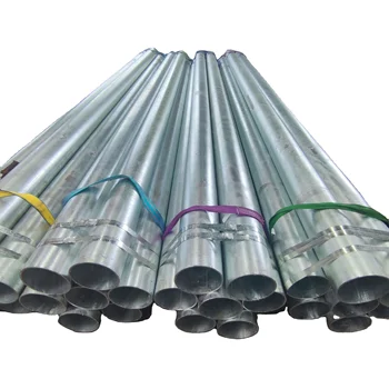 Popular Galvanized factory Welded steel pipe ASTM EN10255 BS1387 JIS