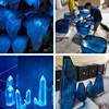 Luminous crystal stone rockery