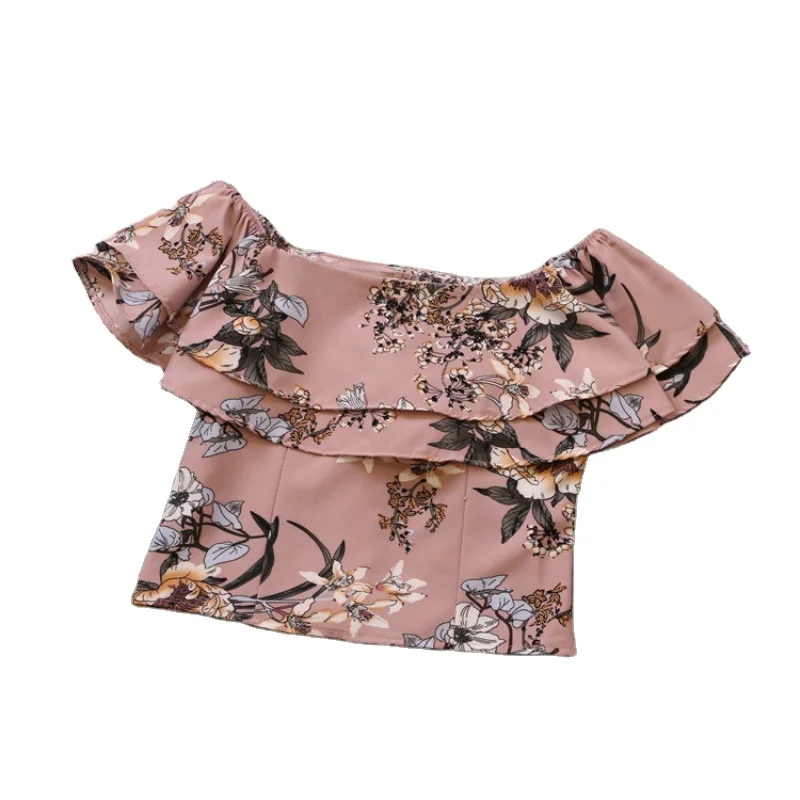 Floral Tops,Ladies Chiffon Tops 
