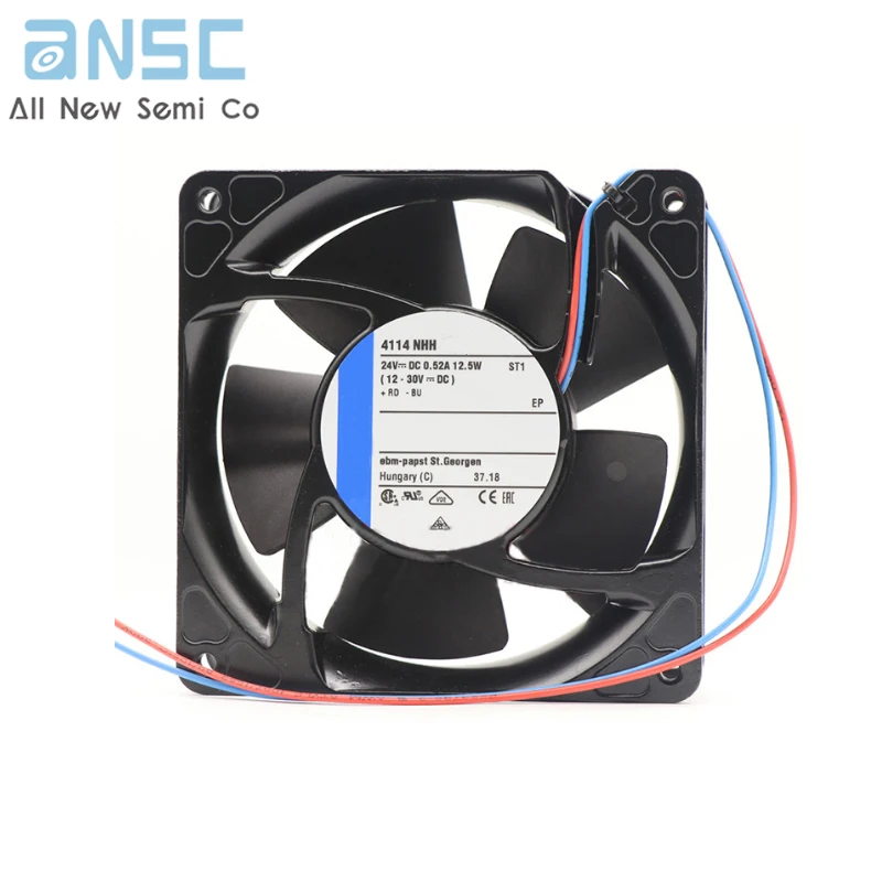 Original 4114NHH 24V 6.8A 12.4W 260m3/h Axial flow fan