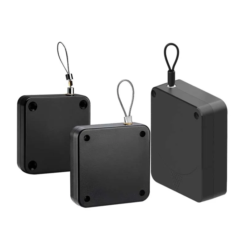 Anti Theft Pull Box Retractable Security Steel Cable Tether Cable Pull Reel 63x63 mm Large Tension Cable Box Steel Chain