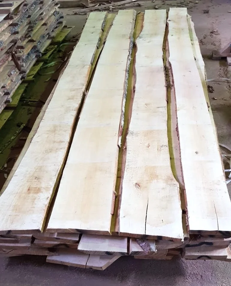Kiln Dried Latvian White Birch Unedged