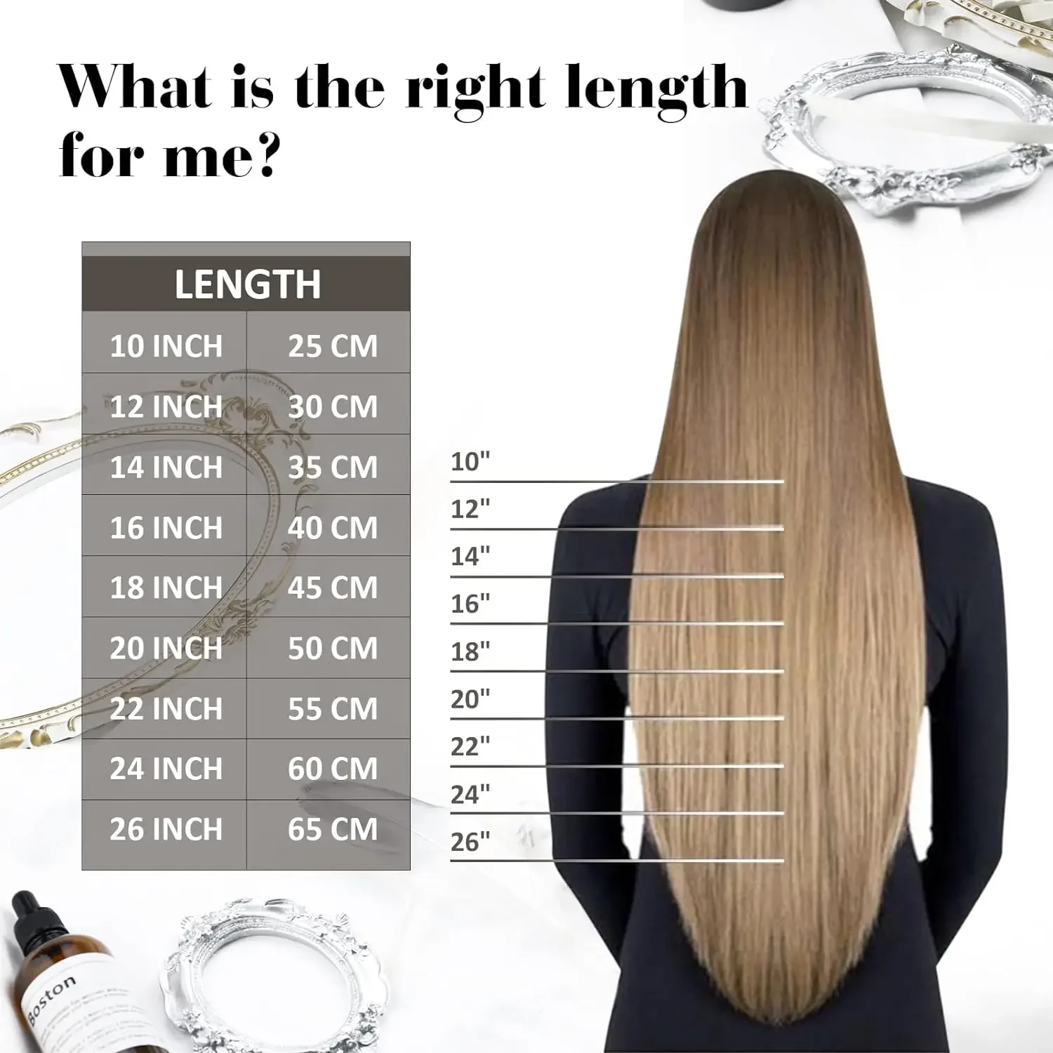 LaaVoo Hand Tied Human Hair Weft Extensions 100% Real Straight High Quality Bundles_voghion.com
