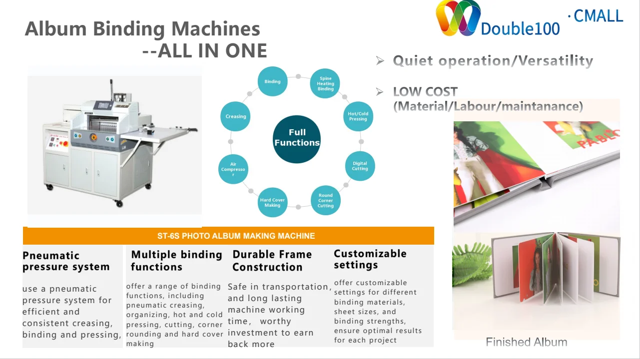 Photo Book Making Machine Double 100 Digital Lay Flat Photobook Wedding Album Maker