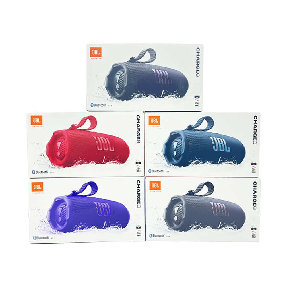 JBL Charge 6 Al Enhanced Portable for Bluetooth Speaker with Subwoofer Dust-proof and Waterproof Outdoor/Desk Use Speakers