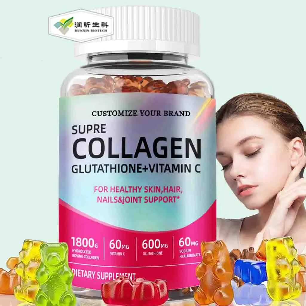 Collagen Supplements Pqq L-glutathione Skin Whitening Collagen Vitamin C Gummy for Younger Looking Collagen Supplements Pqq L-glutathione Skin Whitening Collagen Vitamin C Gummy for Younger Looking