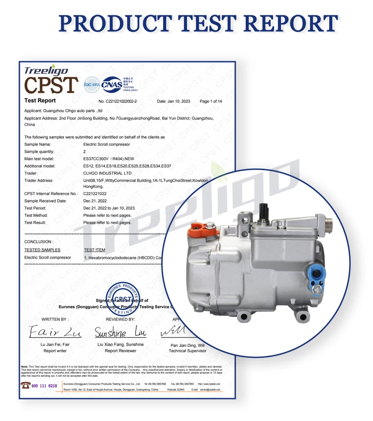 Electric Compressor Assembly 48v Dc Air Conditioner Electric Car Ac