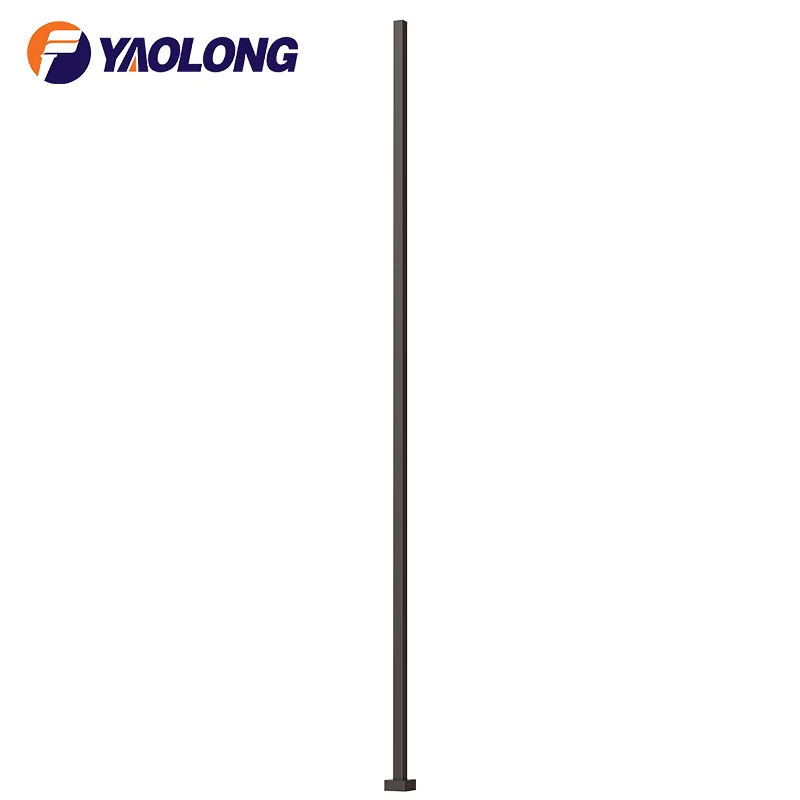 Fast Delivery Square Street Light Pole 25ft 4" 3M 4M 6M 8M 9M Steel Light Pole With Accessories