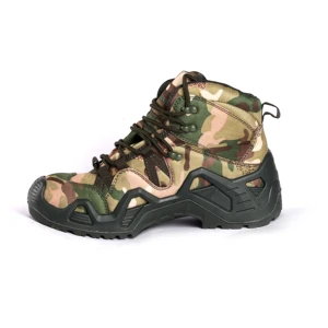 Factory Outlet Mid Top Outdoor Shoes Lace-up Walking Footwear Anti slip Hiking Boots Lightweight Tactical Boots Can OEM