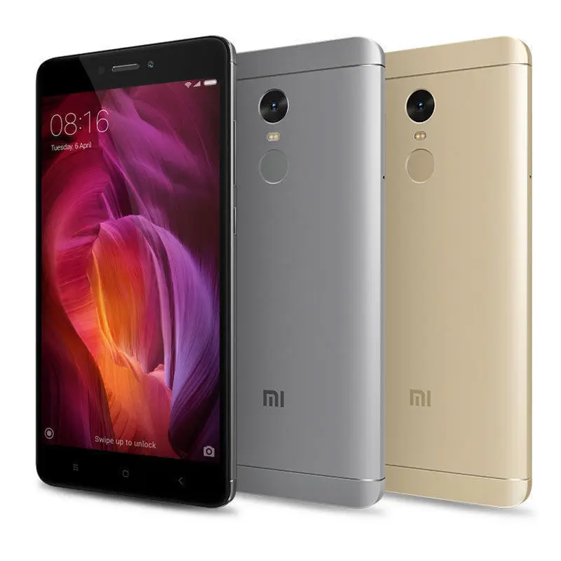 Xiaomi Red Mi Note 4x Used 5.5 Inch Android 4G Unlocked 2 Sim LED 4100mah 100% Original Cheap Xiao Mi Mobile Phone US GSM CDMA