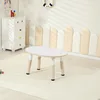 White wooden single table