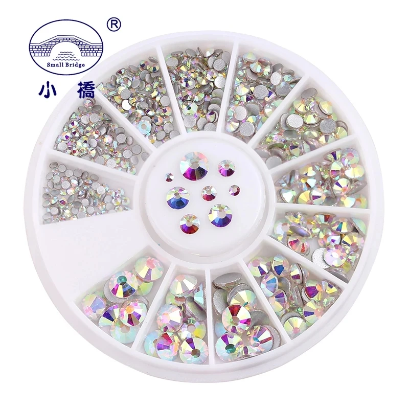 SS3-SS20 Mix Sizes Glitter Nail Rhinestone for Nails Art 3D Decorations Accessories