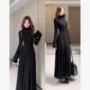Black-half neck long style