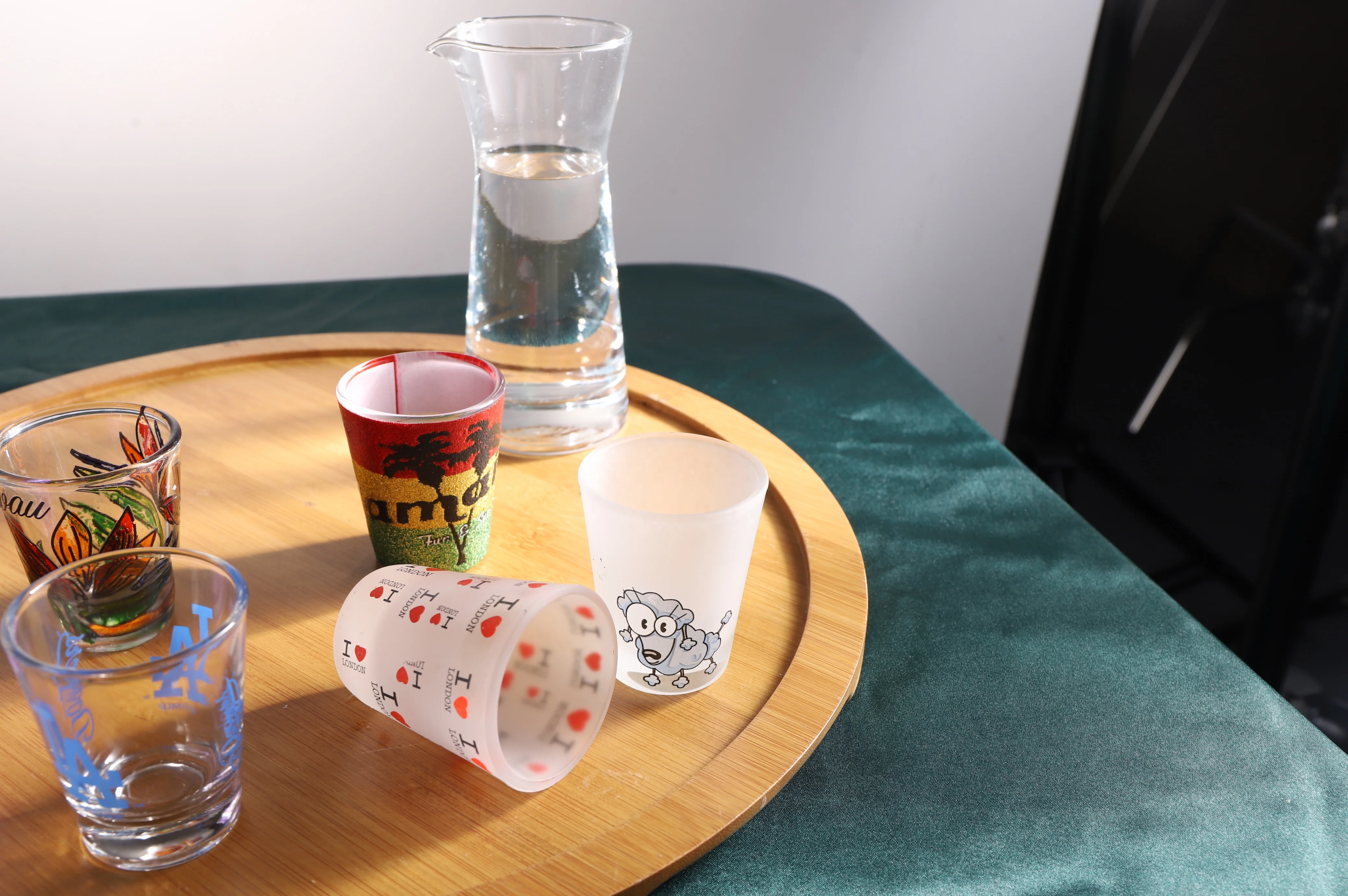 2oz Frosted Sublimation Glass Cups for Bars Straight Cylinder Customized Shot Glass for Vodka Whiskey Tequila Cup