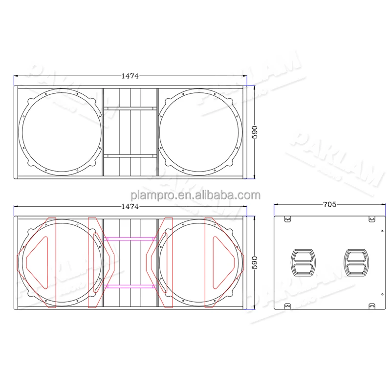 Paklam Audio High Powerful 21 Inch Subwoofer Ks 221 6000watts Peak For