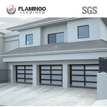 Flamingo-2 Aluminum Garage Door Wood Grain Aluminum Garage Door Panels