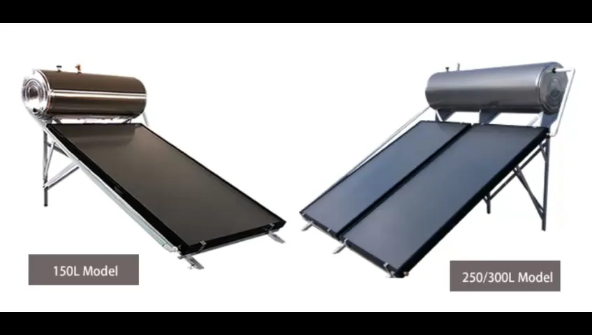 Compact Pressurized Thermosyphon Solar Water Heater With Flat Plate Solar Collector 150l 200l 8207