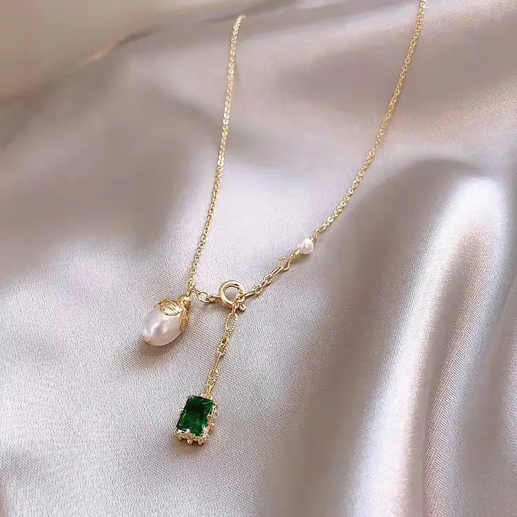 Buy Gemstone Necklace,Emerald Necklace 
