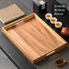 Placage Noyer - Plateau Plat 44*32*4CM