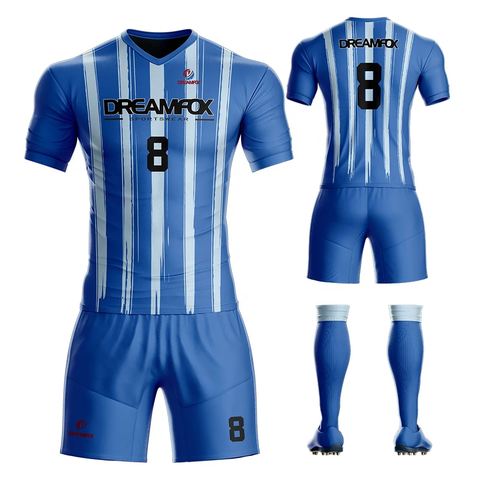 Custom Sublimation Embroidery Team Uniform Soccer Jersey Shirts