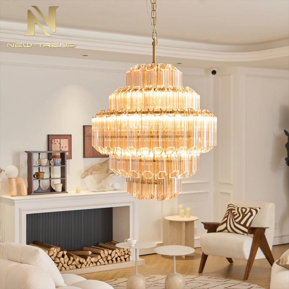 CPL-452 Large Custom Murano Glass Chandelier – High Ceiling Decorative Art Lighting for Hotel & Villa Project