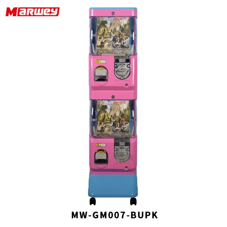 2 Layer Capsule Toy Vending Machine Wholesale Coin Operated Capsule Toys Bouncy Ball Vending Machine