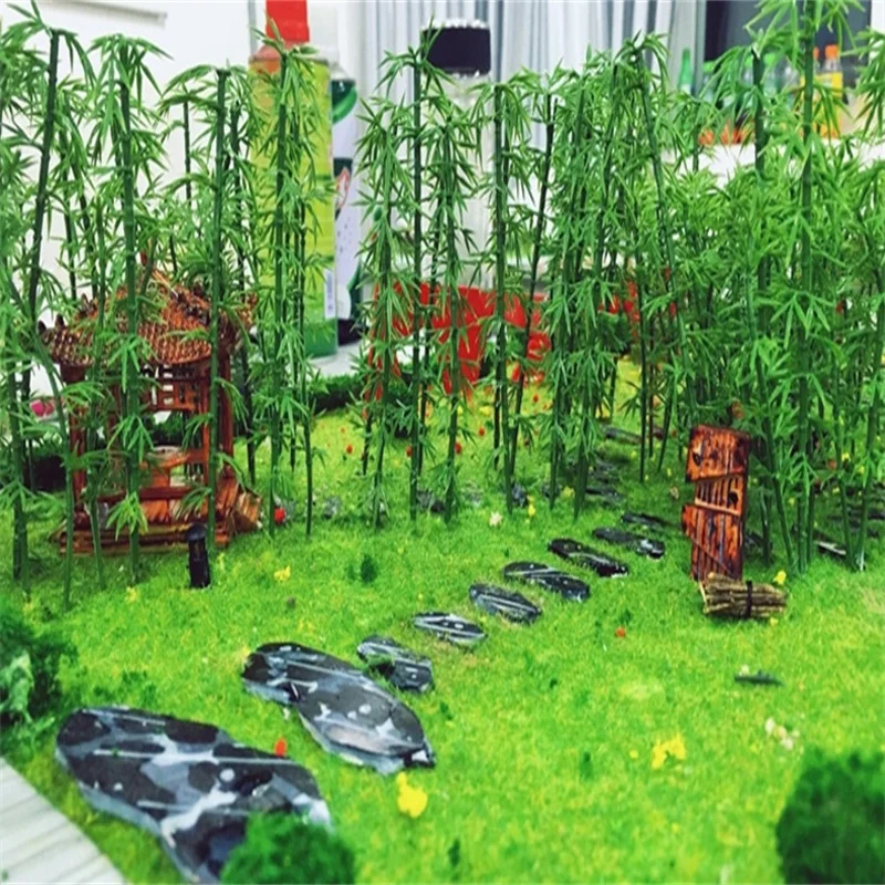 O HO N TT Z Scale Artificial Bamboo Model Tree Landscape
