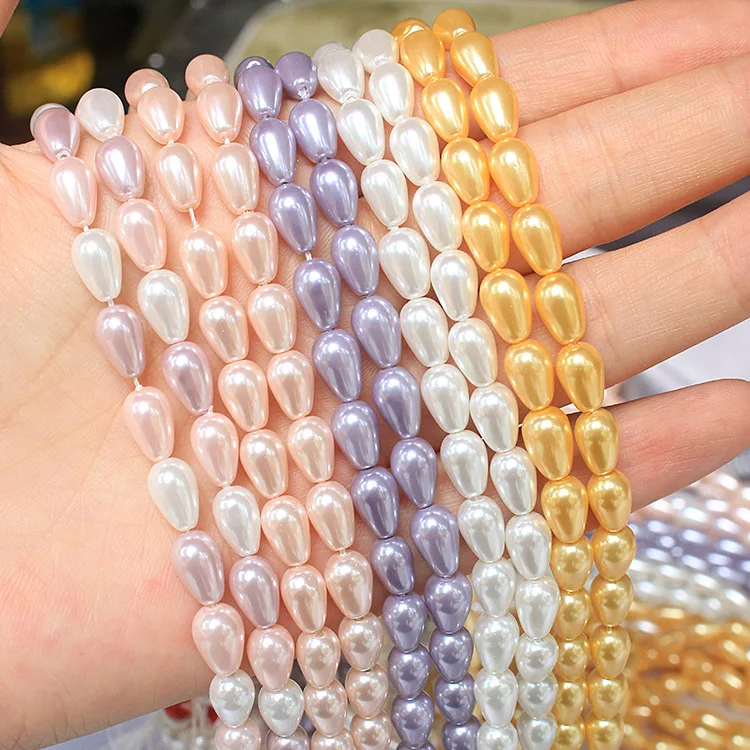 5mm-9mm White Rice Shaped Freshwater Pearl Natural Pearl Loose Beads Jewelry Accessories Baroque pearl jewelry beads.jpg