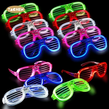 Yachen Party Novelties Glow In The Dark Toys Led Light Up Toys Led Party Glasses New Year Christmas Favor for Kids Adults