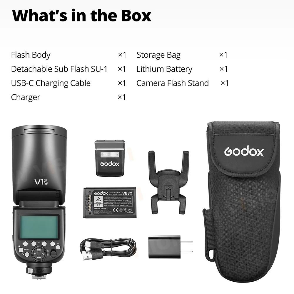 Godox V1 PRO TTL Wireless Speedlite Flash for Canon & Nikon Godox V1 PRO TTL Wireless Speedlite Flash for Canon & Nikon