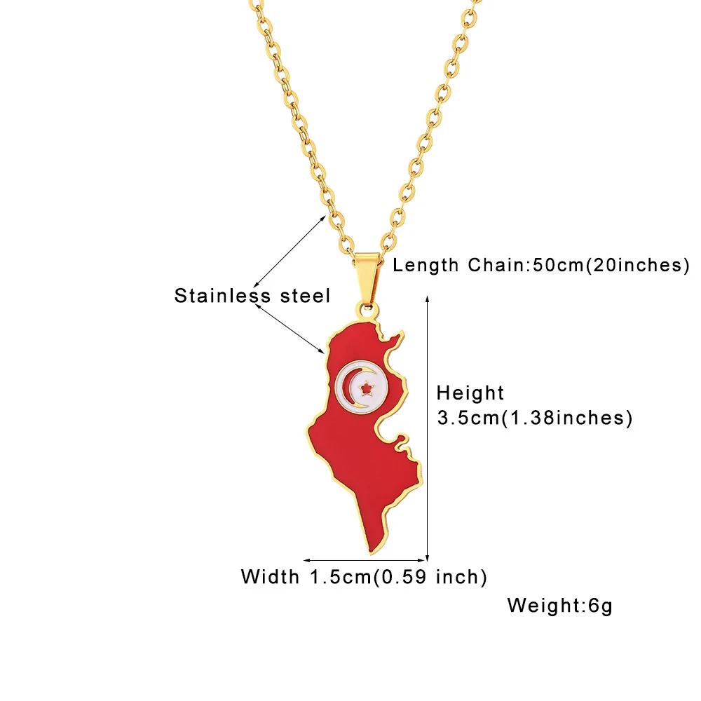 Africa Map Necklace