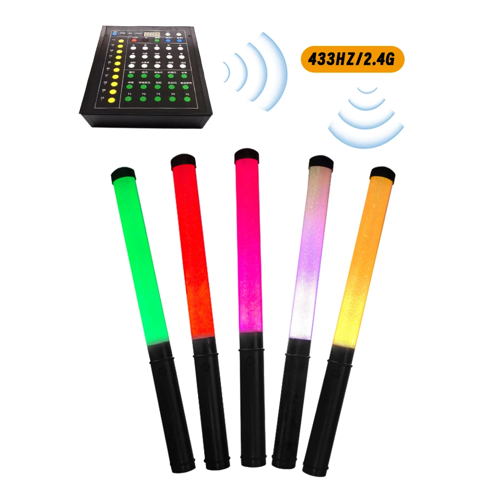 High Quality Cheap Price Custom Logo Remote Controlled LED Light Stick Glow Lightstick for Party