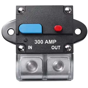 Car Stereo Audio Circuit Breaker Reset Fuse 300A Breaker Circuit for System Protection 12V/24V Car Boat