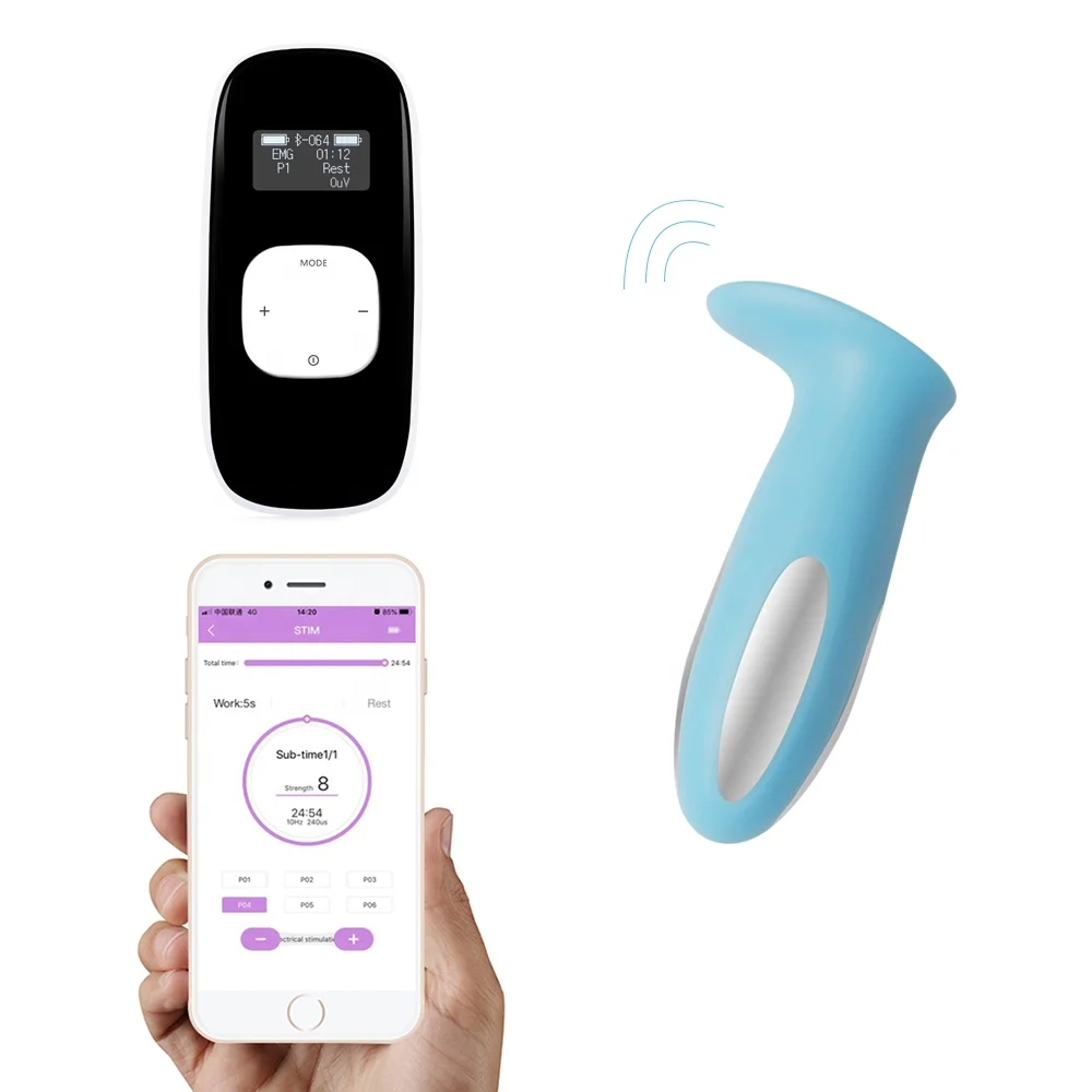 App Control Wireless Biofeedback Pelvic Floor Kegel Trainer Muscle Stimulator With EMG Test EMG Game