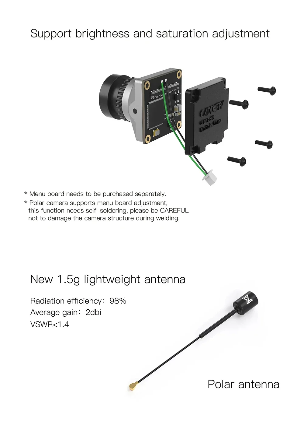 CADDX Polar Vista Kit - HD Digital Starlight Camera System