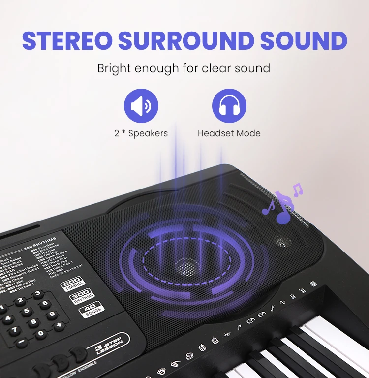 Mk812 Touch Function Portable 61 Keyboard Musical Instrument Midi