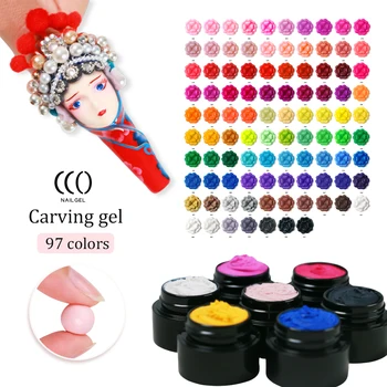 CCO 2025 customized Private Label 3D Modeling Carving Gel nail art For Nail Salon 97 colors Painting