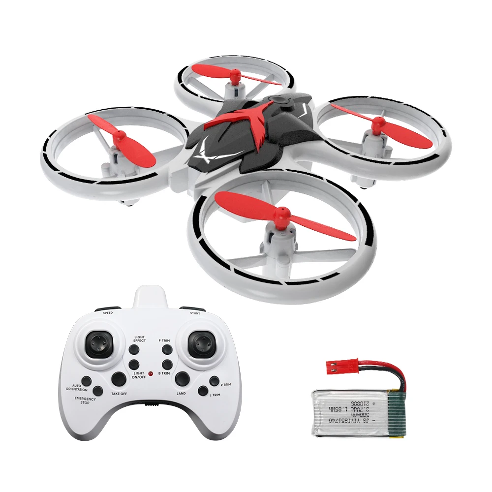 Flytec T22 2.4G 4CH 6 Axis RC Glow Stunt Mini Drone With LED Breathing Night Light Flashing Toys Drone