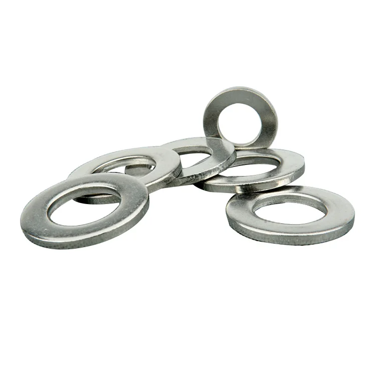 18-8 Stainless Steel Flat Washers | 5/16" Hole Size, Pack Of 100, Plain Finish