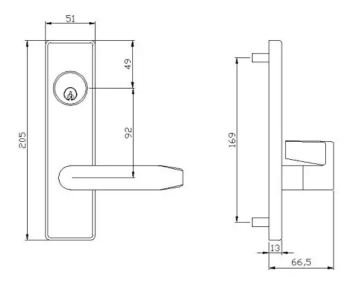 Keyman American Top Security Mortise Cylinder Door Lock Ansi Grade 1 U ...