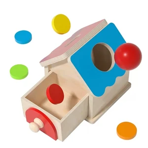 2026 New Novelties 2 in 1 Montessori Materials Coin Toss Ball Drawer Box Educational Teaching Aids Learning Toys for Kids