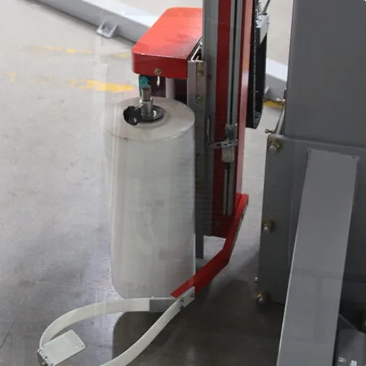 Полностью Автоматическая Механическая упаковочная машина для стрейч-пленки поддонов с вращающимся рычагом и дополнительным