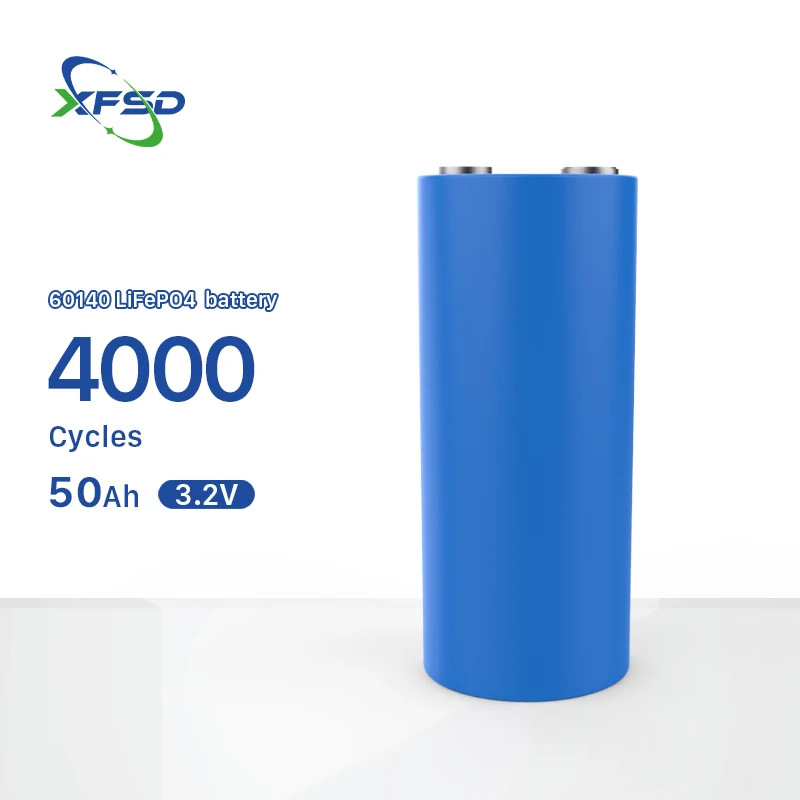 เซลล์ LiFePO60140 ทรงกระบอก 4: 3.2V 50Ah, 6000 รอบ, การเก็บพลังงาน