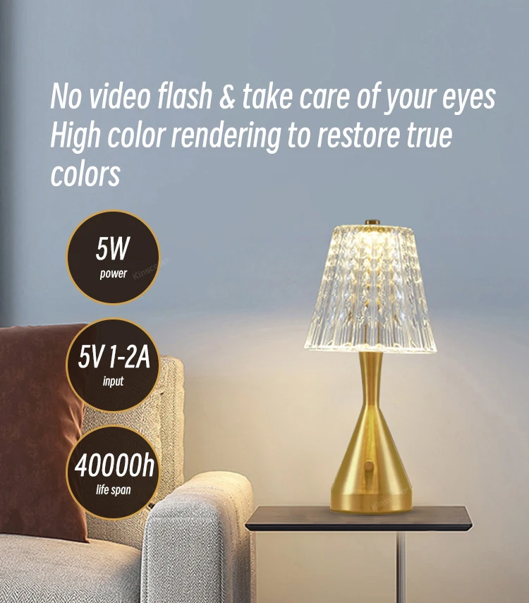 Creative Retro Led Rechargeable Restaurant Desk Light Cafe Clear Bar Dimmable Table Lamp Buy