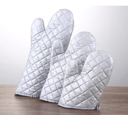 Пользовательские серые термостойкие высокотемпературные изоляционные перчатки для барбекю перчатки для кухни перчатки для духовки варежки для выпечки