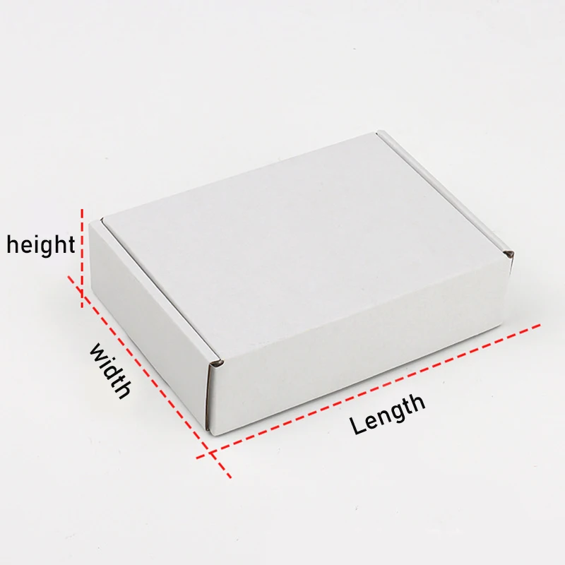 4x4x2 Inch White Small Cardboard Boxes  - White Shipping Boxes, Corrugated Cardboard Mailer Boxes for Small Business