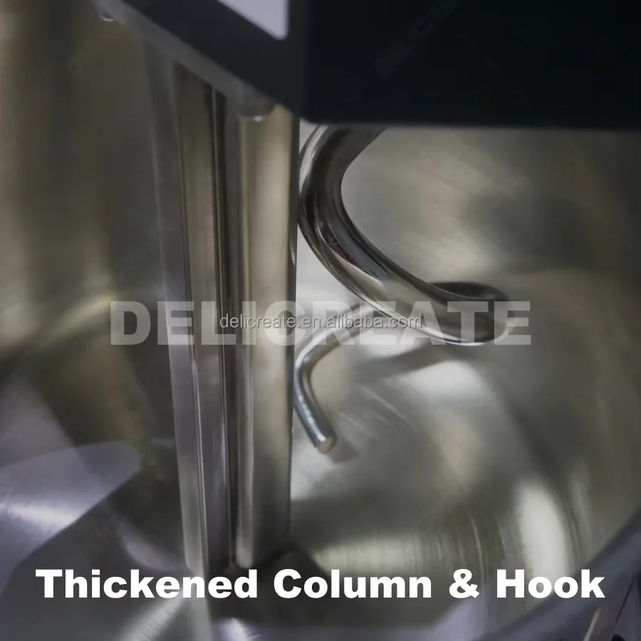 Delicreate 2Kg 5 Liter Quarts 4Kg 10Liter Tilt Head Spiral Dough Mixer With Removable Bowl Mixer Machine Bakery Dough Kneader
