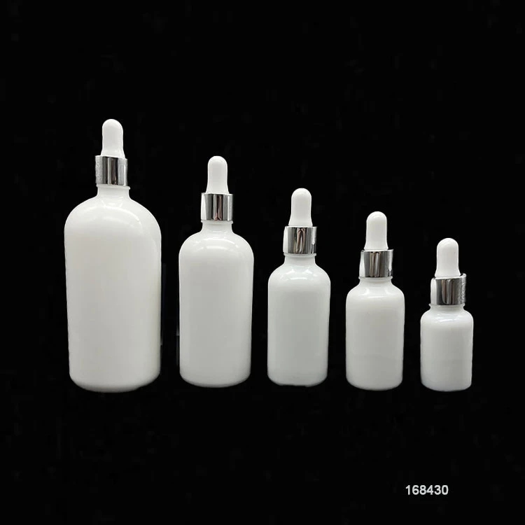 10ml 15ml 30ml 50ml 100ml 200ml White Porcelain Cosmetic Essential Oil Bottle with Dropper